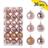 24/36Pcs 3/4cm Christmas Balls Decoration Christmas Tree Ornaments Xmas Hanging Pendants Home Party Navidad Decor New Year Gifts