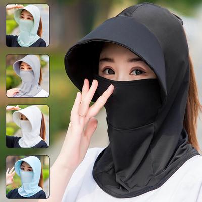 Summer Ice Silk Hats For Women Sun Hat With Breathable Suncreen Outdoor Bicyclin