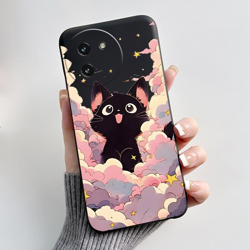 Casing For Doogee Note 59 Note59 Pro Plus 5G Phone Case Luxury Dragon Cute Cool Boys Girls Black Matte Soft Silicone Back Cover