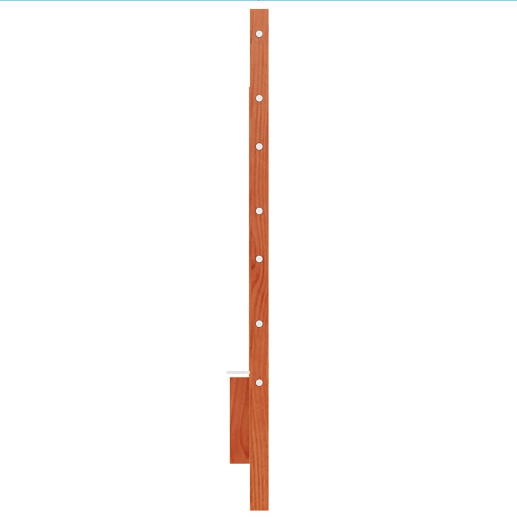 Headboard Wax Brown 160 Cm Solid Pine Wood
