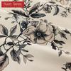 1PC Nuan Series French Retro Blackout Curtains with Butterfly Floral Print Thick Curtains for Bedroom Living Room Window for Home Decor