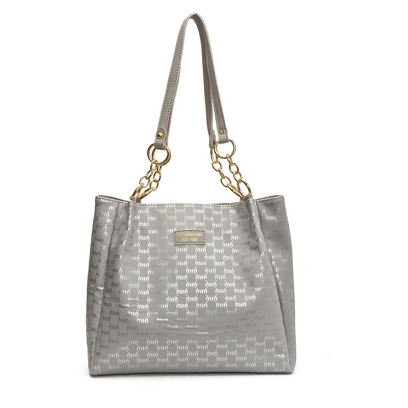

Женская сумка для поездок на работу, большая сумка-тоут, новая повседневная сумка на плечо, сумка подмышку серый