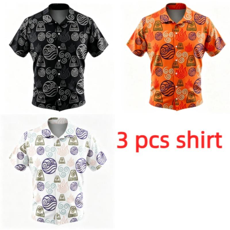 Mysterious Ancient Symbols Pattern Printing Shirt Hawaiian Beach Vacation Clothing Men's Street Style Shirt Daily Men's and Women's Shirt