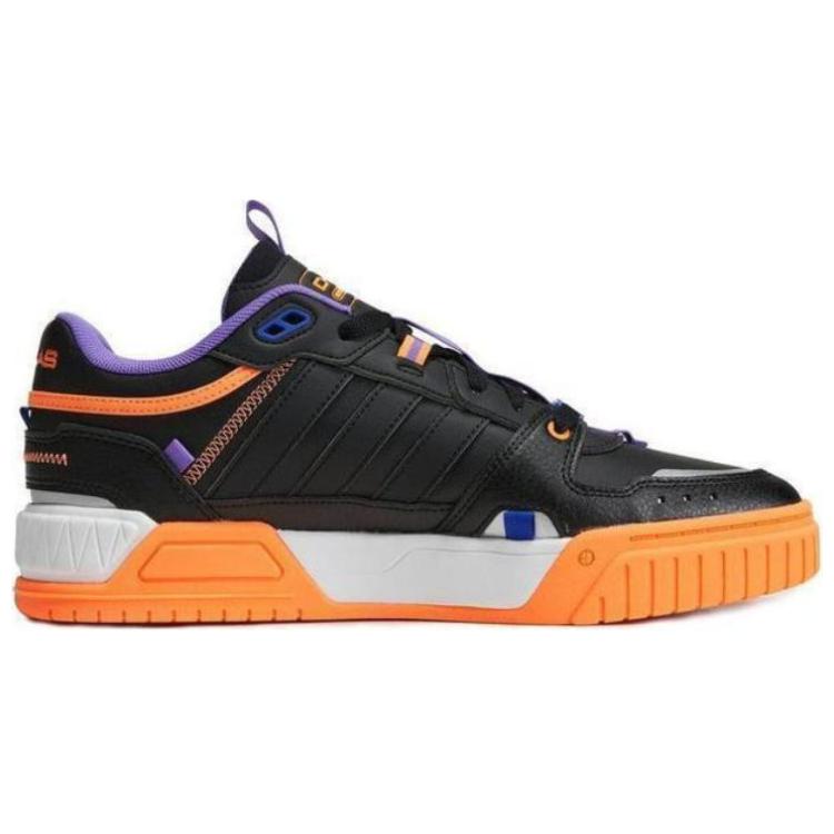Adidas Neo D-Pad Lifestyle Comfortable Non-Slip Wear-Resistant Lightweight Low-Top Skate Shoes Unisex Sneakers Black White Orange HQ4233