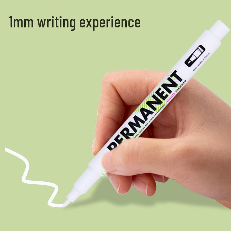 Weißer kleiner Markerstift für Werbung, Reifen-Ausbesserung, DIY-Alben & Graffiti