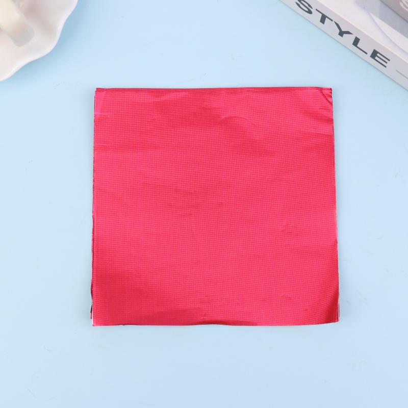 

100 шт. 15X15 см Алюминиевая фольга Оберточная бумага Листы Фольга Бумага для упаковки конфет Шоколад Свадебная вечеринка Упаковка для конфет красный