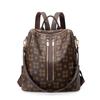 Retro Mother Child Backpack for Women with High End Travel Mommy Bag Printed Large Capacity Dual-purpose Diamond Shaped Backpack