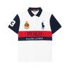 Polo Camisa Polo de Algodão Patchwork Bordado Masculino tops Multicolor 710790853-003