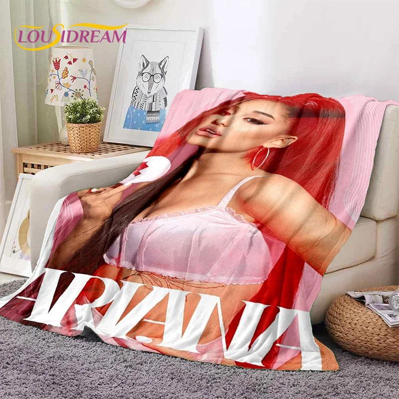 3D Ariana Grande Katze Ari Sänger Weiche Decken, Warme Kuscheldecke Bequeme Decke für Picknick Betten Sofa Zuhause Schlafzimmer Geschenk