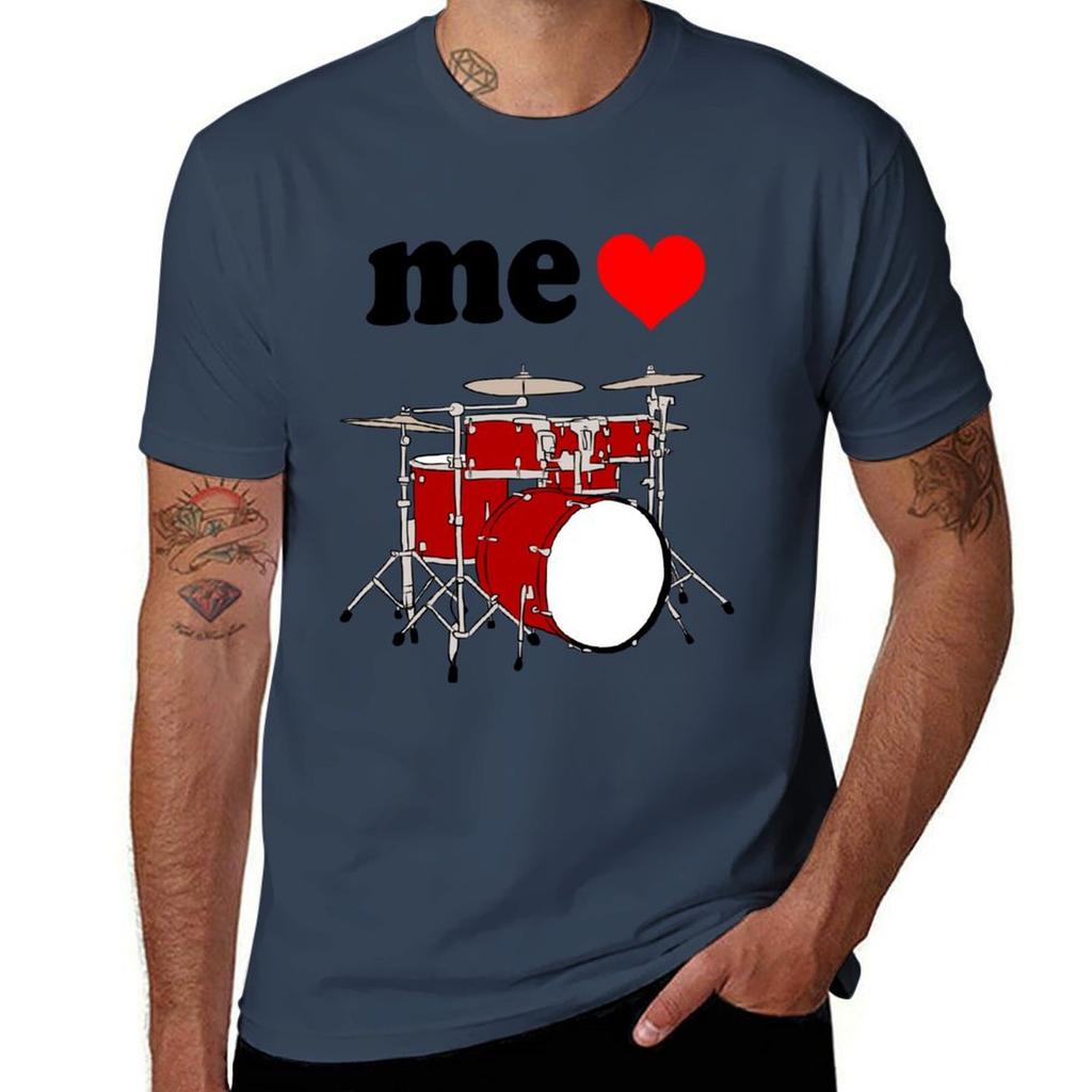 Drums T T-Shirt Shirts Cotton Dark Me Funny Shirts Quality Love T High Humor