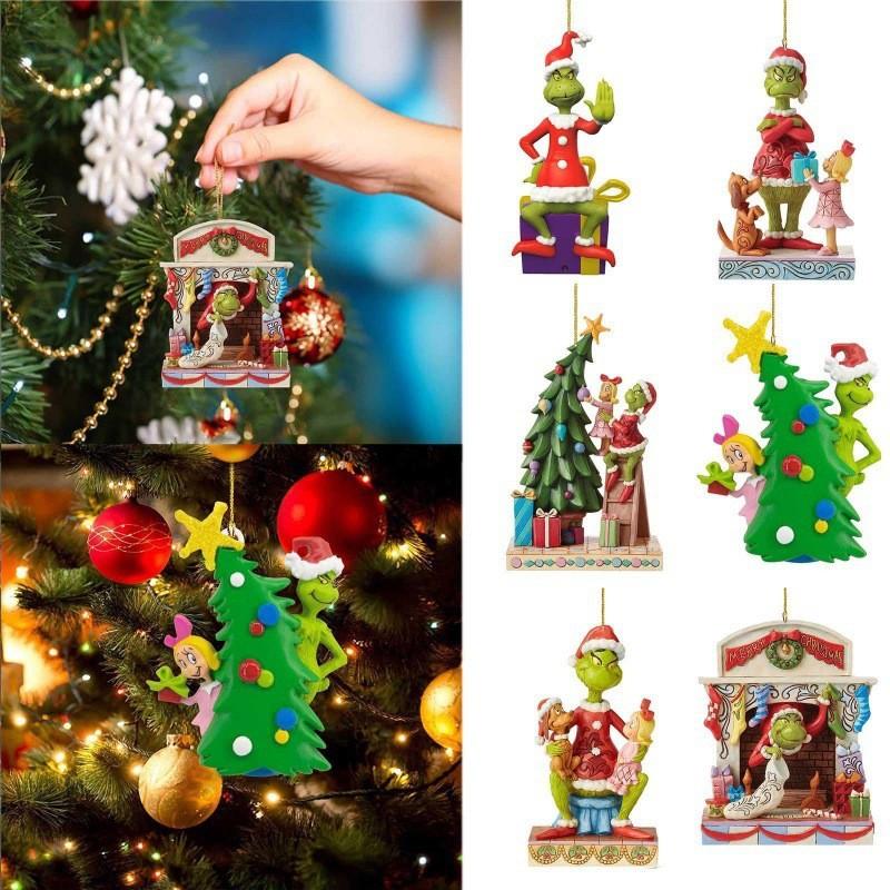 Christmas Acrylic Playful Tree Hanging Decor For Joyful Car Enhancement Interior
