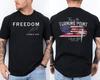 Turning Point USA T-Shirt, Freedom Conservative Shirt, Charlie Kirk 2 Sided Tee