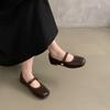 Korean Version of Design Flat Shoes, Shallow Single Shoes, Small Leather Shoes, Summer Women's Shoes, French Retro Mary Jane Shoes