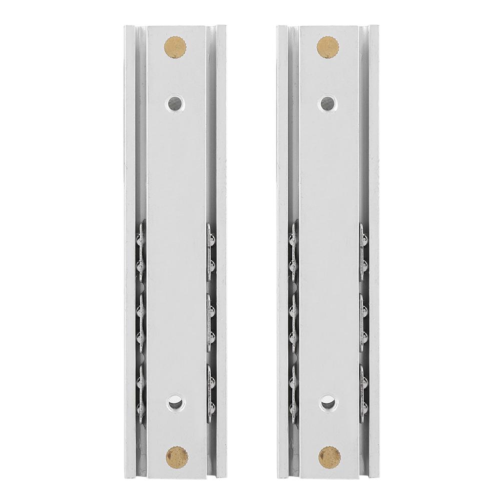 2pcs  Set Mini Aluminum Alloy Durable Smooth Slideway for Drawer Cabinet
