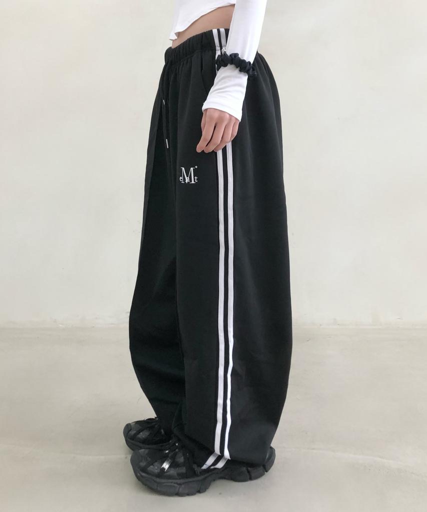 Mucent Lakan Side Line String Wide Pants Unisex