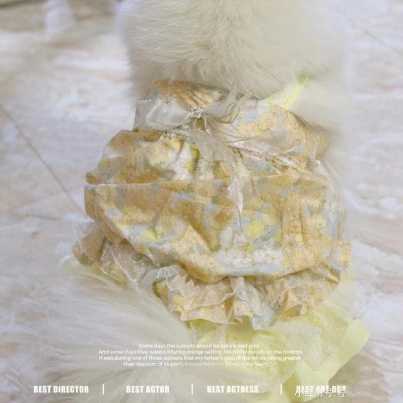 

Одежда для собак средних и крупных пород юбки весна и осень удобные против выпадения шерсти осеннее платье юбка для собаки в стиле принцессы 4XL chest 50-56 about 15-10.5kg