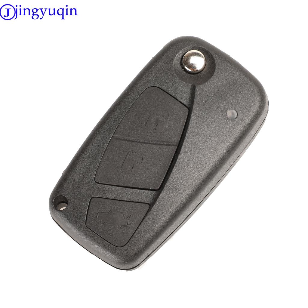 Jingyuqin Fernbedienung Klappbare Autoabdeckung Schlüsselhülle Gehäuse Für Fiat Punto Ducato Stilo Panda Idea Doblo Bravo Keyless Fob 3B
