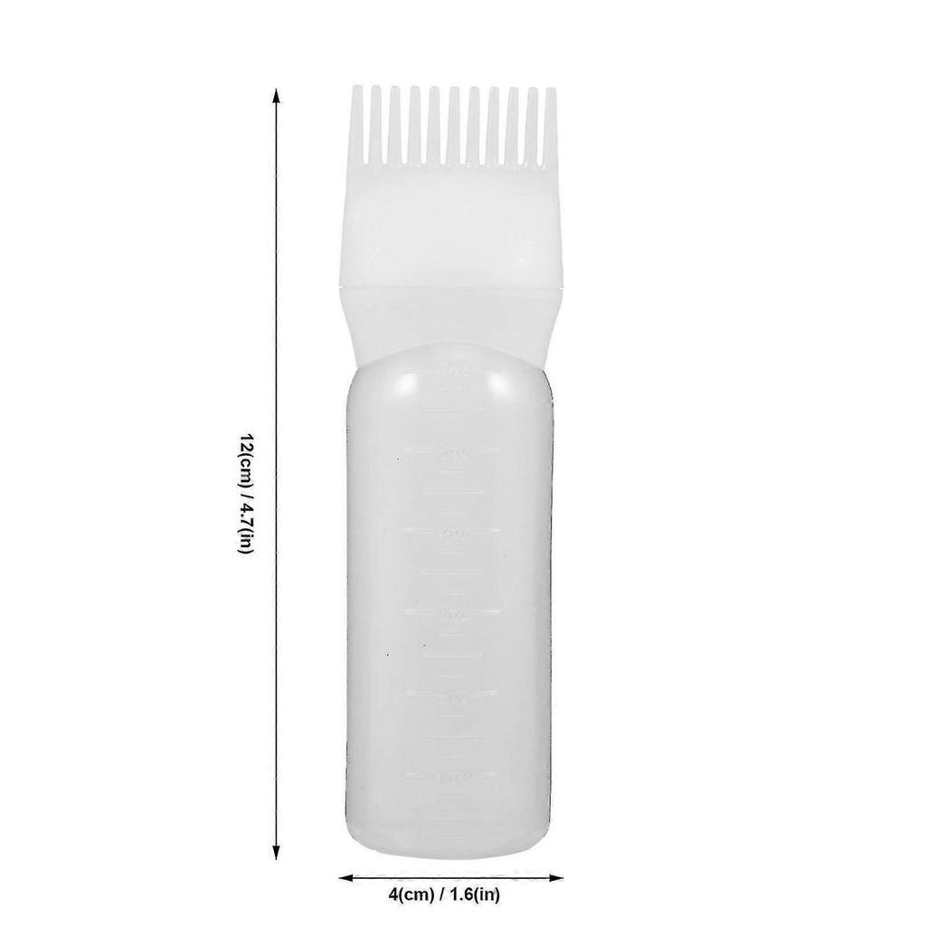 4 Pcs Hair Dye Applicator Bottles with Comb for Easy, Even Hair Color Application At Home - White & Purple