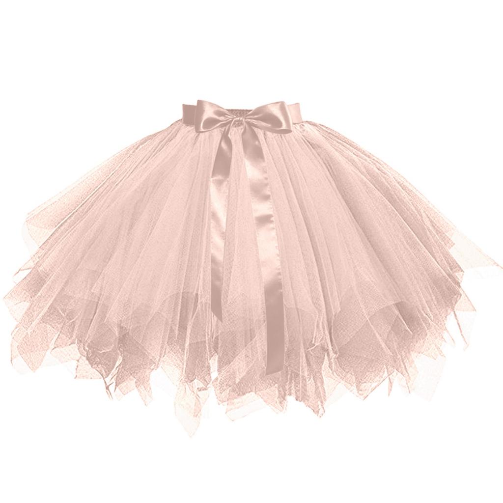 Women's Skirt Boneless Skirt Mesh Lace-Up Skirt