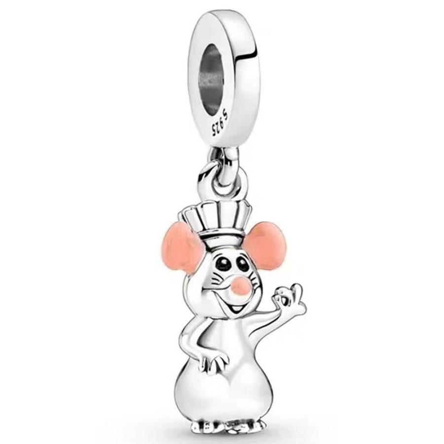 100% Kupfer Dumbo Heißluftballon Charm Perlen Geeignet für Pandora Original Armband DIY Schmuckherstellung