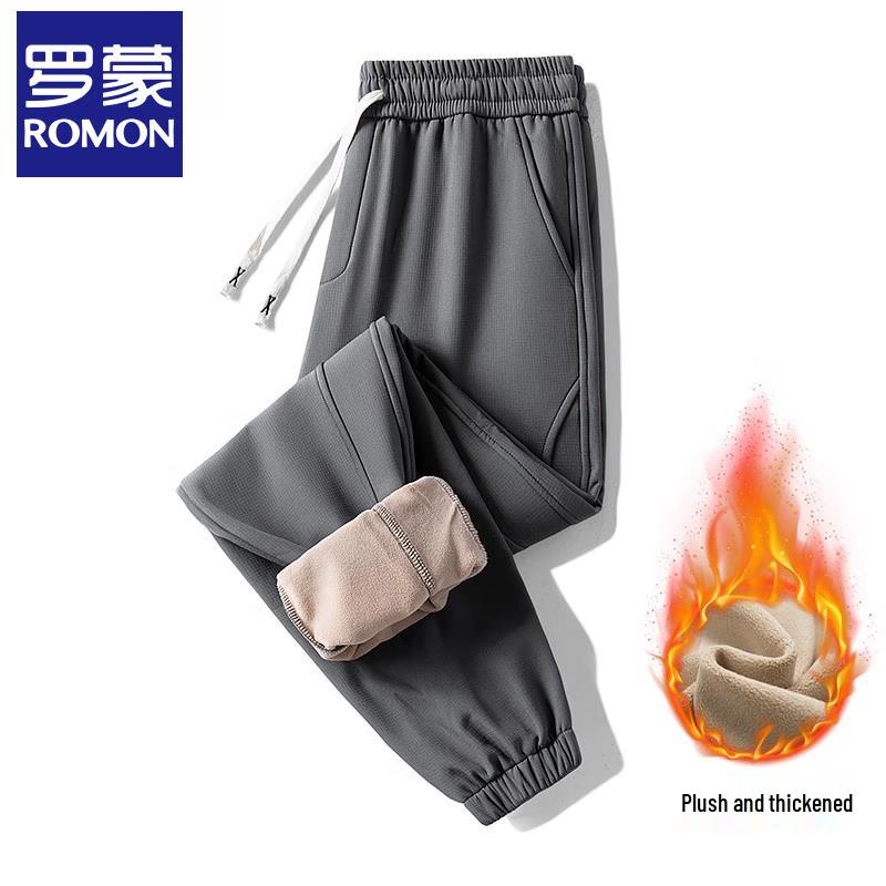 Romon Men's Winter Outdoor Fleece-Lined Casual & Sports Pants