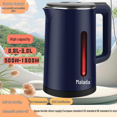 Stainless Steel Electric Kettle - Large Capacity, Insulated for Home Use