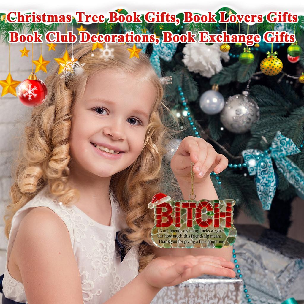 2D Christmas Decoration Pendant Christmas Tree Tag Theme Party Crafts Ornament