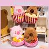 Capybara Cute Cartoon Buddha Popcorn Fries Plush Toy Girls Children Gift Holiday