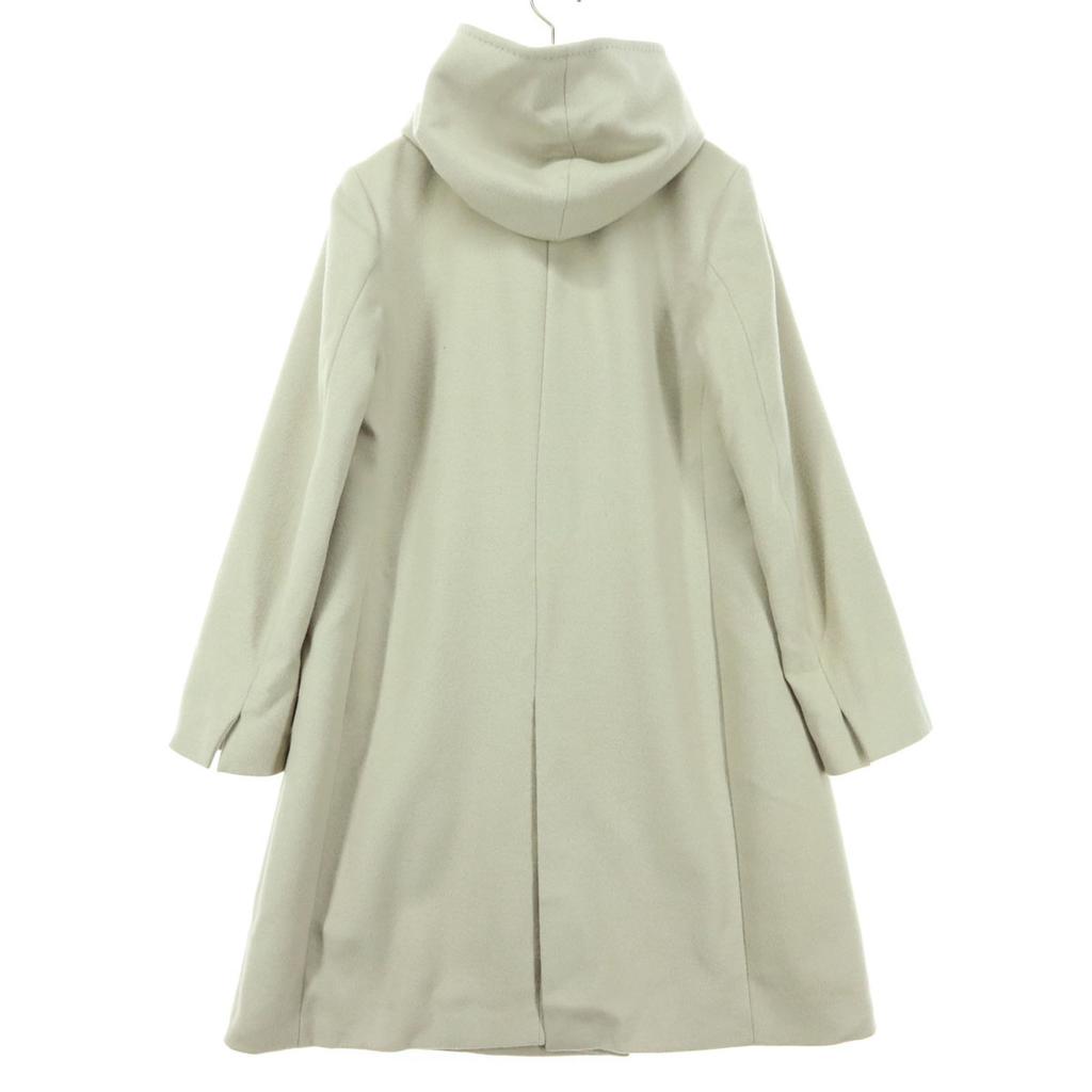 23ku Long Sleeve Wool Coat 40 Beige Women Used