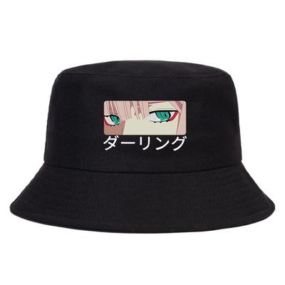 Anime Darling In The Franxx Zero Summer Hat Women Unisex Panama Bucket Cap The Design Flat Visor Zero Two Bucket Hat Fisherman Hat