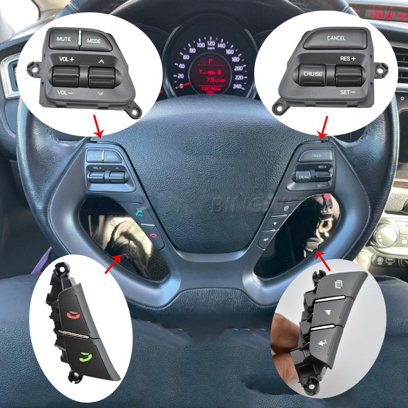 Button Switch for KIA K3 2014-2016 Rio 3 2014-2016 Cerato Classic 2017 Ceed JD 2012-2014 Steering Wheel Buttons
