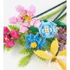 Children'S Educational Small ParticleBuilding Block Flower Simulation Diy Assembly Rose, Jasmine And DaisyFlower Building Block Toys