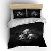 Skulls and Decorative Patterns Print Bedding Set 1 Duvet Cover 2 Pillowcases for Adult and Children Luxury Gift Full Size