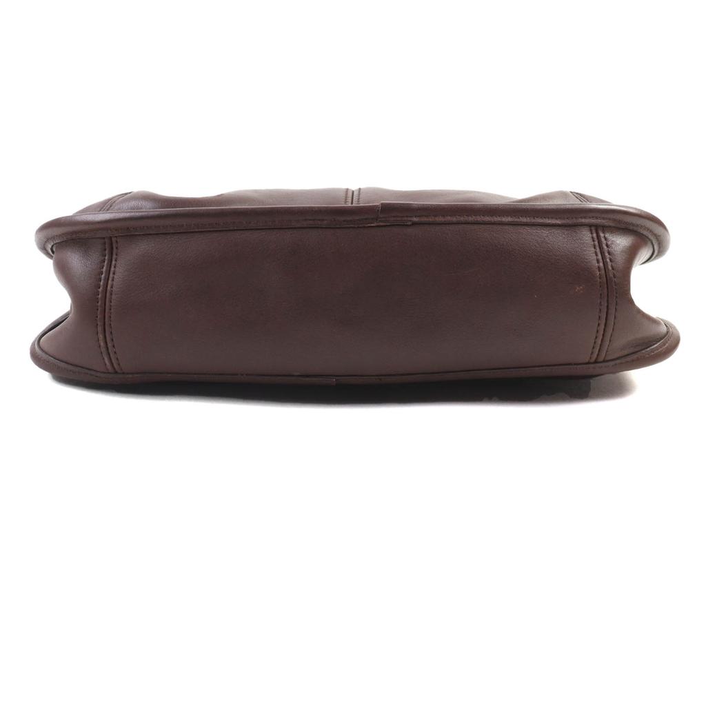 Coach Umhängetasche Ergo Old Globe Halb-Schulter Braun Leder Damen 9033 Gebraucht