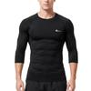 Rovidorx Compression Tops Men 7 8 Sleeve Pressure Shirt Undershirt Inner