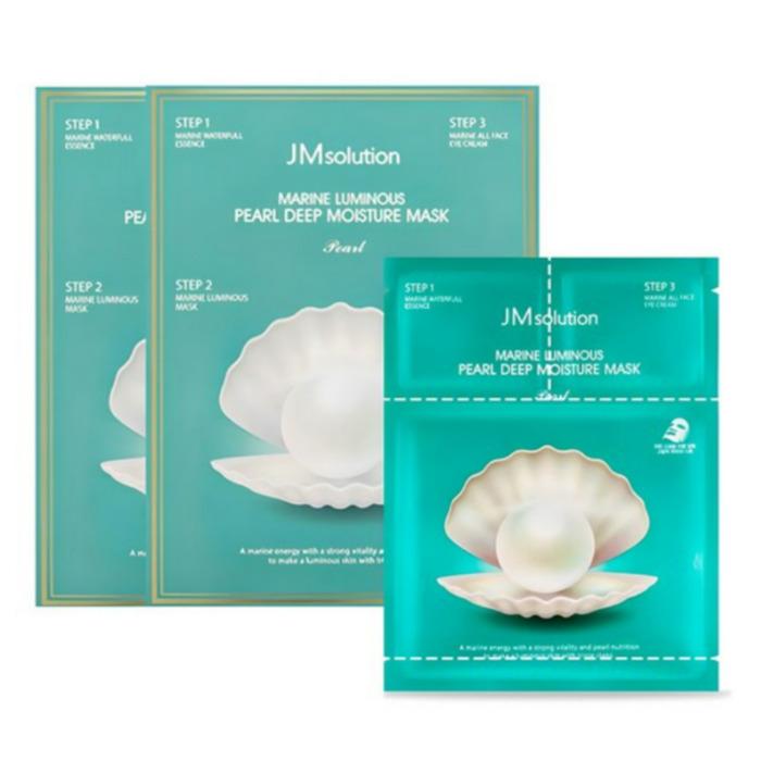 

JMsolution Marine Luminous Pearl Deep Moisture Mask, 10 sheets × 2 boxes 20sheets-2boxes