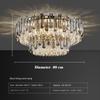 Lámpara de techo de cristal de lujo, lámpara de sala de estar, ambiente Simple moderno, lámparas y linternas redondas de lujo de alta calidad