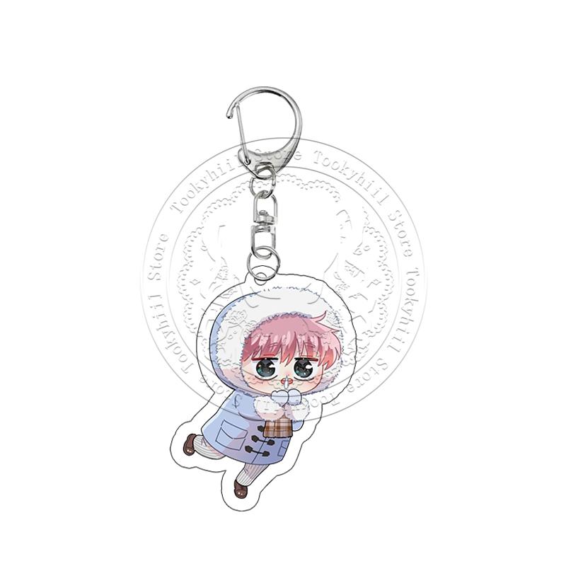 Tamon Yuuto Anime Porte-clés Acrylique Yuu Kyousuke Collection Étudiant Acg Pendentif Décorations Mignonnes Accessoires Porte-clés Cadeau d'Anniversaire