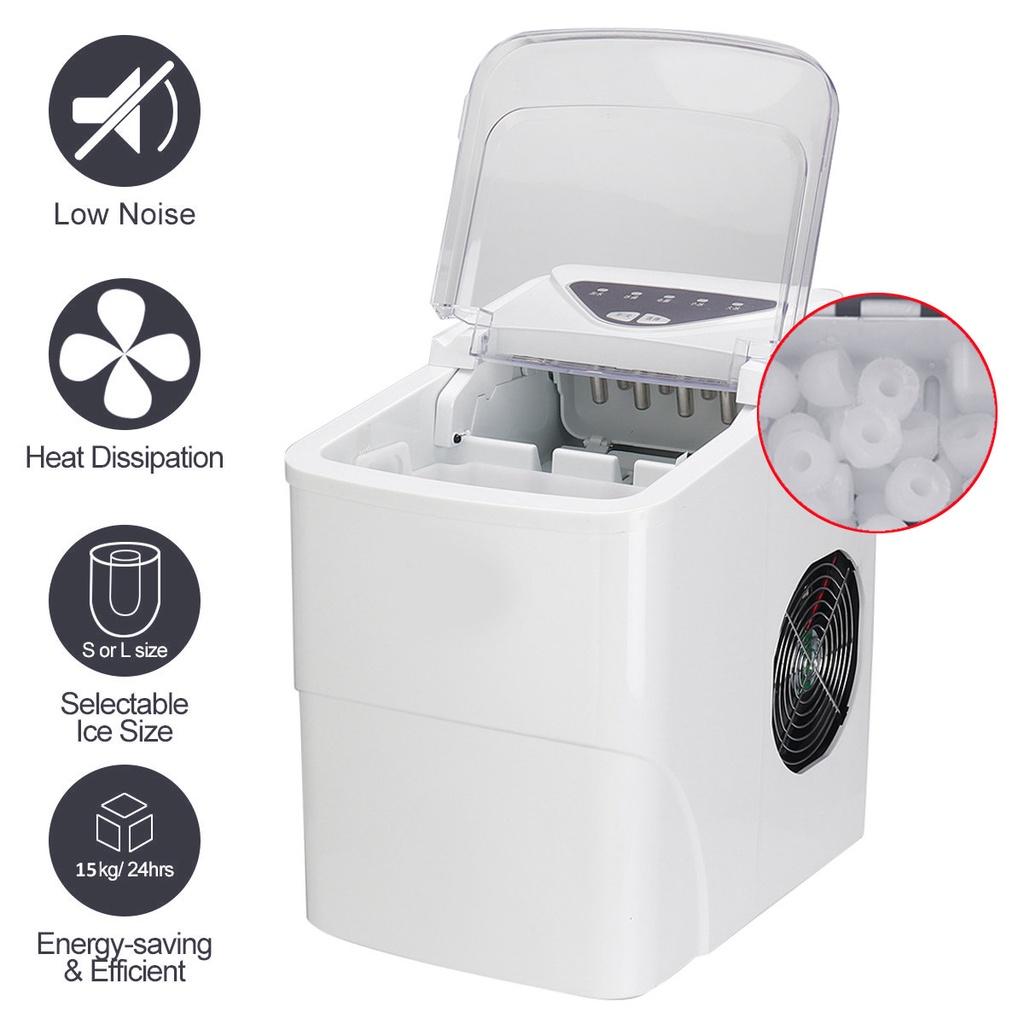 105W 2L Automatic Electric Ice Maker Bullet Round Block Ice Cube Making Machine Home Office Small Bar Coffee Shop Portable