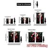 2pcs,Curtains Christmas Candy Cane Pinecone Bow (3) Contemporary Modern Curtains Machine Washable Fabric Curtains Decorations