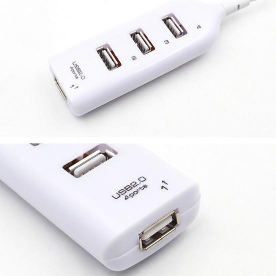 Adaptor Splitter Hub portabil Mini USB 2.0 cu 4 porturi pentru computer laptop Macbook