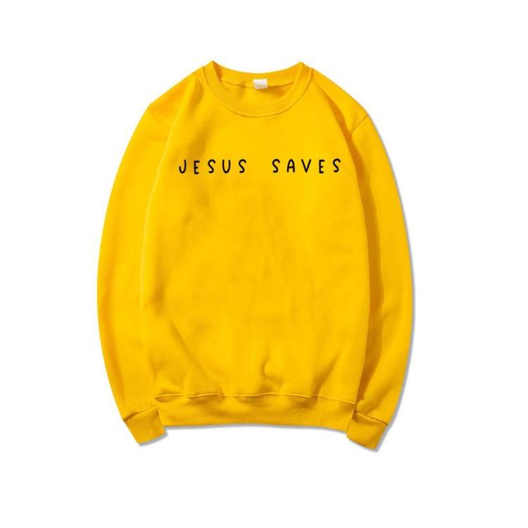 Women Christian Apparel Jesus Saves Hoodie Christian Graphic Sweatshirt Faith Top Bible Verses Pullover Crewneck Tops