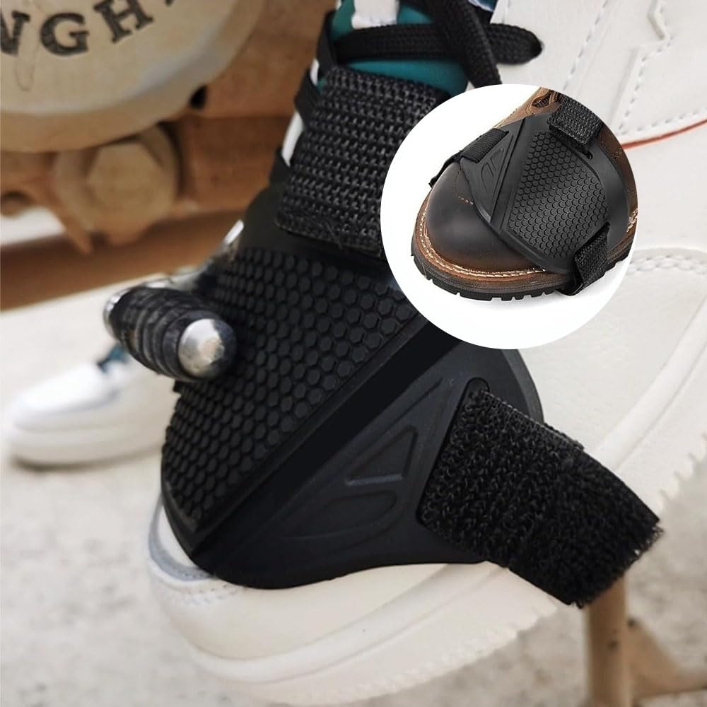 Shift Guard for Motorcycles, Improved Wear-Resistance, High Quality, Abrasion Prevention Pad Rubber Material, Protective