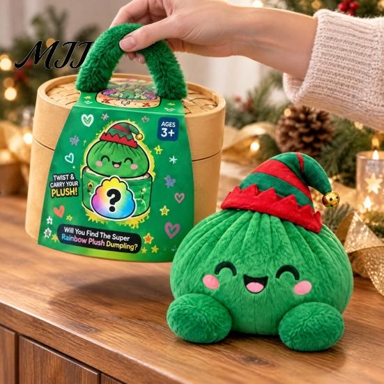 Office Desk Stress Relievers Giant Dumpling Plush Pillow, Cute Stuffed Steamed Bun Toy, Soft Unique Gifts for Friends Family Food Decompression Fidget