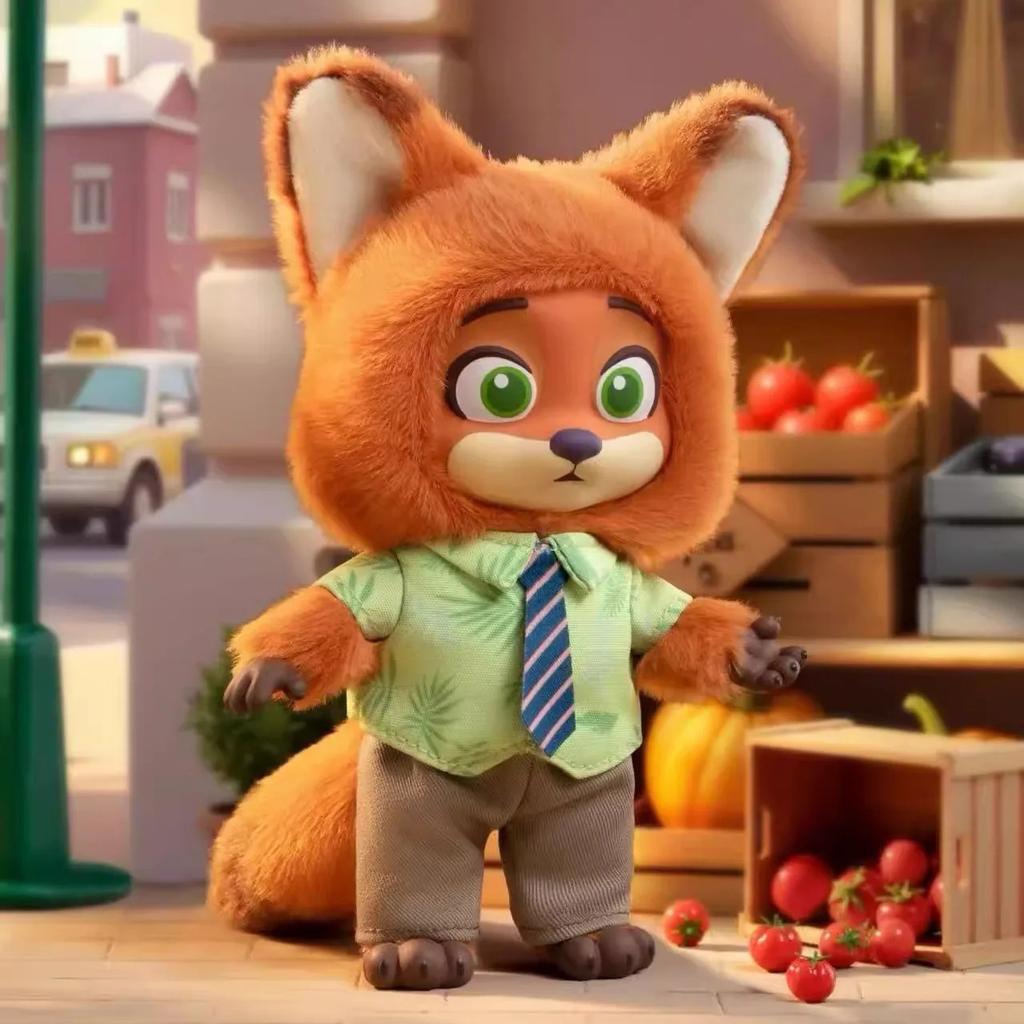 Originální plyšové hračky Zootopia2 Králík Judy Lišák Nick Ovce Tajemný starosta Figurka Anime Hračky Sbírka Vánoční dárky