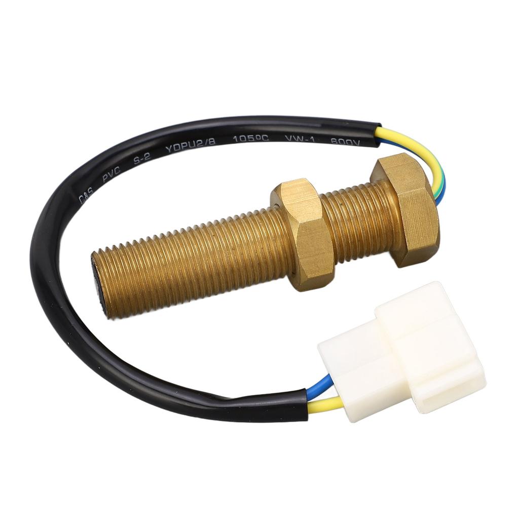 Magnetic Rotate Speed Sensor M16x1.5 IP44 High Sensitivity Brass RPM Speed Transducer for Generator 