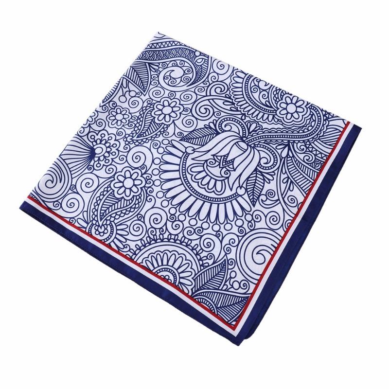 Роскошный шелковый шарф 90x90 см — фото 12