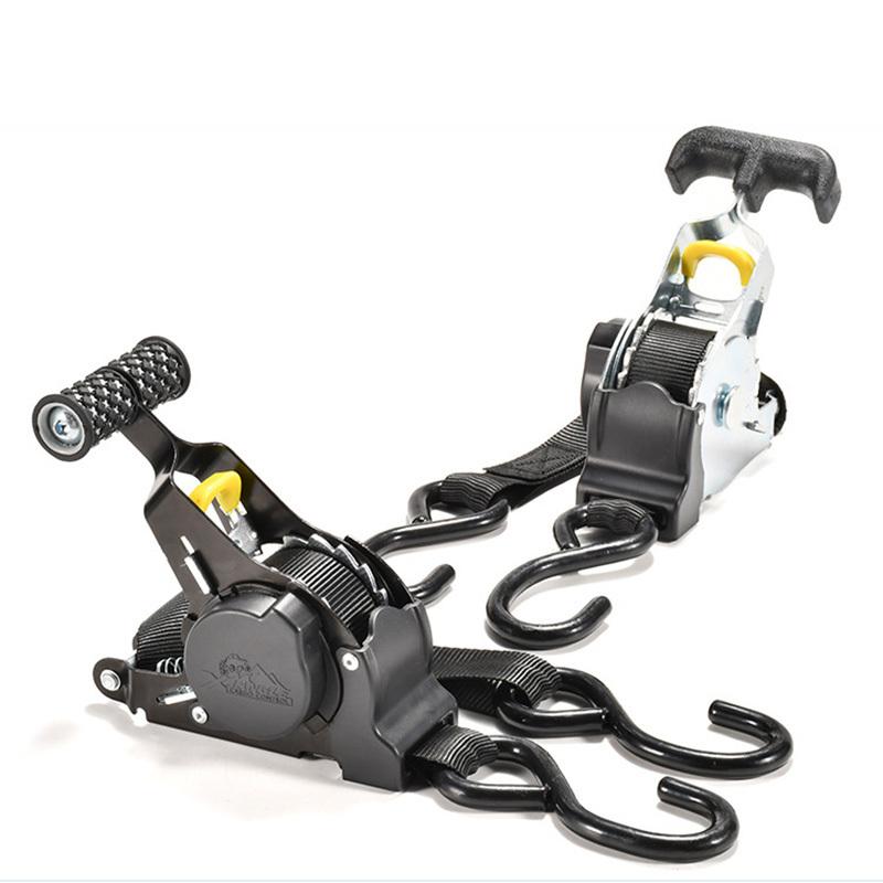 Car Retractable Ratchet Strap Automatic Shrink Bundle Tape For Motorcycles For Load Luggage Strap Ratchet