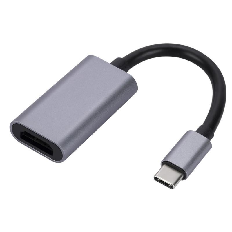 Aluminum USB C to HDTV Adapter Type C to HDTV Adapter 4K@30Hz Video Sound Sync Screen Converters Heat Dissipation