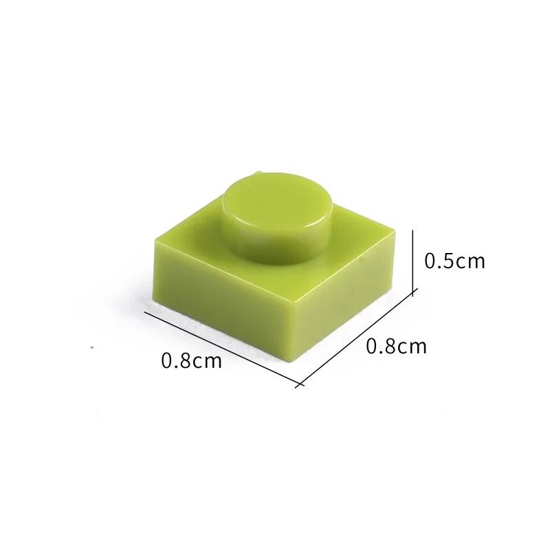 Non-Toxic 200Pcs Diy Building Blocks Thin Figures Bricks 1X1 Dots 21Color Educational Creative Size Compatible With 3024 Toys For Children